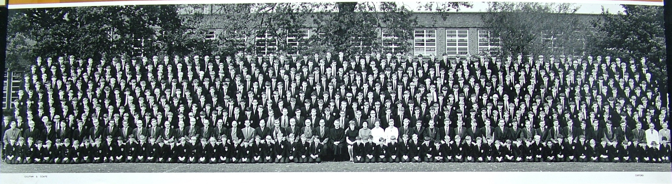 Hampton Grammar School 1968 School Photograph
