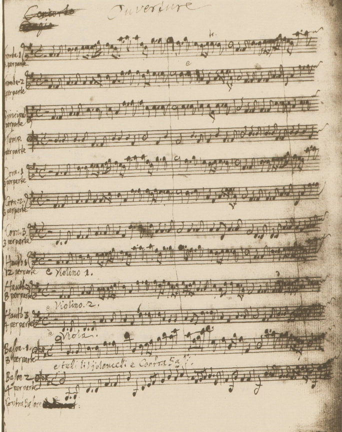 Handel: Music for the Royal Fireworks - Page 1 of the full score