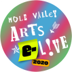 Mole Valley Arts e-Live Festival 2020. logo,